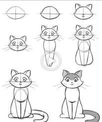 Learn How To Draw 5 Fine Art Simple Step By Step Instructions Cat Drawing Tutorial Drawings Sketches