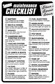 A Very Thorough Car Maintenance Check List Car Care Tips