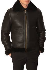 Menlook Schott Nyc Black Wool And Leather Aviator Jacket Jackets Aviator Jackets Leather Jacket