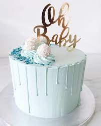 220 Vind Ik Leuks 1 Reacties Mariasweetcakery Op Instagram Ohbaby Gold D Baby Shower Cakes For Boys Shower Cakes Baby Boy Cake Topper