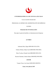 This review has been hidden because it contains spoilers. Universidad Peruana De Ciencias Aplicadas Facultad De Negocios Programa Academico De Administracion De Empresas Ilusion Trabaj