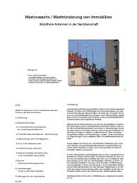 8 „hallo und herzlich willkommen bei der db ag, db immobilien! Wertzuwachs Wertminderung Von Immobilien Mobilfunk Antennen In Der Nachbarschaft
