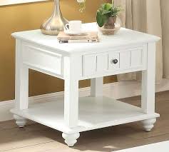 Acme Furniture Natesa White Washed End Table 83327 Goedekers Com End Tables With Storage Furniture White End Tables