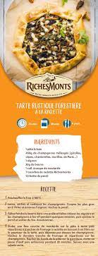 Tarte Rustique Forestiere A La Raclette Recette Recette Facile Alimentation Recette