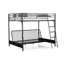 Epingle sur idees deco chambre filles. Lit Mezzanine Banquette Zayne 140x190cm Noir