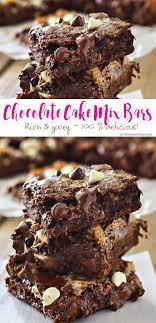 Chocolate Cake Mix Bars Are A Yummy Bar Recipe That S Simple Easy To Make U Chocolate Cake Mix Recipes Cake Mix Recipes Bars Recipe Using Chocolate Cake Mix