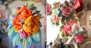 I magasinet er omar i godt selskap med aktivist amalie have, papirkunstner marianne eriksen scott hansen og danser maji claire. Danish Artist Marianne Creates Huge Colorful Bouquets Of Flowers Made From Tissue Paper