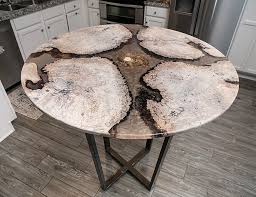 42 Round White Waxed River Dining Table Made From Maple Burl And Clear Gold Shimmer Resin On In 2020 Wood Resin Table Wood Table Design Industrial Style Coffee Table