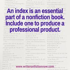 dont publish a nonfiction book without an index write