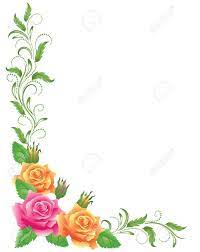 Corner Border Cliparts Stock Vector And Royalty Free Corner Border Illustrations Floral Printables Floral Border Design Corner Borders