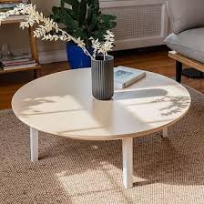 Boozer also recommends a steel coffee table, and this round, simple style has a slim profile, which, he says, subtly allows you to make bold choices with your other. The Floyd Round Coffee Table Minimalist Coffee Table Round Coffee Table Coffee Table