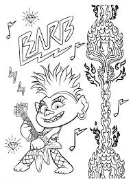 Trolls world tour queen barb. Kids N Fun De Malvorlage Trolls World Tour Queen Barb
