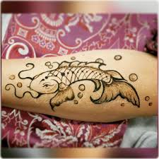 Koi Fish Henna Art By Wishcraft Designs Henna Tattoo Designs Henna Designs Easy Henna Designs
