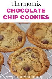 Thermomix Choc Chip Cookies Recipe In 2021 Homemade Recipes Baking Recipes Easy Baking Recipes
