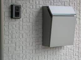 エクスポスト プレイン 前入 前出 ナチュラルシルバーf lixil 郵便ポスト 表札 リフォーム 外構 シンプルデザイン