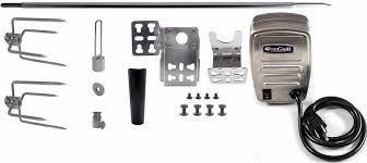Onegrill bbq products onegrill stainless steel universal grill rotisserie spit rod flat basket (fits 5/16 inch. Universal Grill Rotisserie Spit Rod Kit Universal Kit 37 Inch With Electric Motor