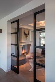 stalen deuren medie interieurarchitectuur moderne woonkamers metaal zwart homify home house interior home living room