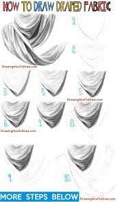 On the other, connect them with a short, straight line. How To Draw Draped Fabric With Creased Folds Wrinkles On Clothing Fabric And Drapery How To Draw Step By Step Drawing Tutorials