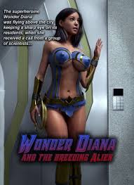Wonder Diana And The Breeding Alien [BadOnion] - Porn Comic