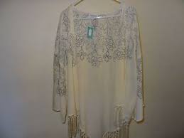 Details About Womens Size 2 3 Offwhite Gray Kimono Fringed Jacket By Maurices Nwt Must S
