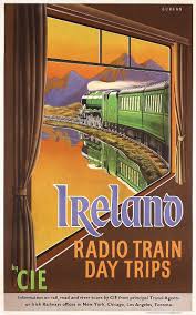 Sold Price Original Vintage 1940s 50s Ireland Travel Poster Railway May 6 0116 1 00 Pm Pdt Travel Posters Train Posters Ireland Travel