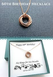 40th Birthday Present Ideas For Her Jewellery 60th Birthday Rose Gold Necklace 60th Birthday Gift For Etsy In 2020 Mom 60th Birthday Gift 60th Birthday Gifts 60th Birthday Ideas For Mom