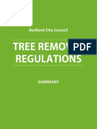 Find out if a tree has a tpo. Redland City Council Tree Removal Regulations Summary 1 Government Politics