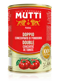 Il concentrato di pomodoro supercirio dona un sapore intenso alle pietanze. Doppio Concentrato Di Pomodoro Per Horeca Food Service Mutti Professional
