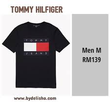 Enjoy the option of fast and free shipping to new zealand, including auckland and wellington. Tommy Hilfiger Men T Shirt Black Tommy Jeans Flag Logo Shopee Malaysia