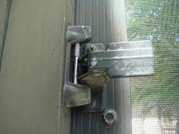If the screen door is still locked simply cut the screen with a knife, reach in, and unlock the screen door. Screen Door Will Not Open From Outside