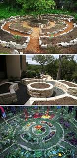 Top 19 Cool Ideas To Create A Round Garden Bed With Recycled Things Garden Beds Vegetable Garden Raised Beds Backyard Landscaping