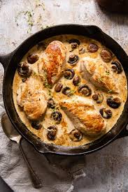 This rich sauce has a deep chicken flavor that perfectly complements poached, baked, or roasted chicken. Chicken Supreme With Mushrooms In White Wine Cream Sauce Vikalinka