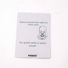 Oct 04, 2019 · trivia question #2: Buy Pando The Party Game Where You Try To Answer Trivia Questions About Your Friends Or Family Online In Vietnam B07zbm9d53