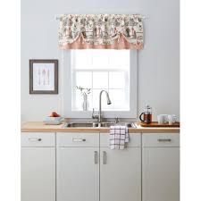 How wonderful excellence walmart kitchen curtains. Better Homes Gardens Farmhouse Print Light Filtering Rod Pocket Window Curtain Valance Red 60 X 16 Walmart Com Walmart Com