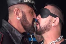 Young milf wanted to take a ride on the american muscle cock. Leather At Macho Tube