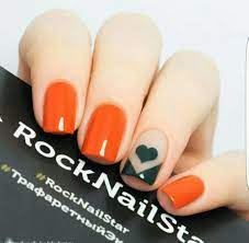 Pin De Veronica Alvarez Villamar En Nailart Manicura De Unas Manicura Unas Naranjas Decoradas