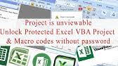 Copy the worksheet with the event code to a new workbook. Unlock Protected Excel Vba Project And Macro Codes How To Unlock Vba Password In 3 Easy Steps Youtube
