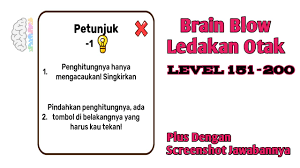 Kunci Jawaban Brain Blow Ledakan Otak Level 151 200 Bahasa Indonesia Youtube
