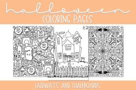 Free halloween music is all over the internet, ready to stream or download in seconds. Spooky Halloween Coloring Pages Grafico Por Fairways And Chalkboards Creative Fabrica