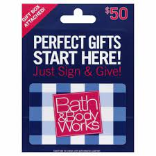 Gift cards purchased at bath & body works stores in canada are not redeemable online. Bath Body Works 50 Gift Card 1 Ct Baker S