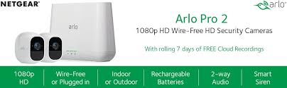 Wasserstein silicone skins compatible with arlo pro & arlo pro 2 smart security (3 pack, camouflage). Arlo Pro 2 Security Camera System 2 Rechargeable Battery Powered Wire Free Hd 1080p Night Vision In Outdoor Wireless Camera 2 Way Audio Free Arlo Basic 7 Day Cloud Storage Recording Vms4230p Newegg Com