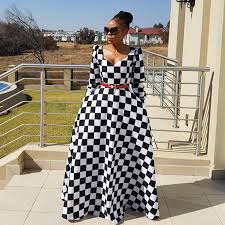 Black And White Maxi Dress Nedim Designs African Fashion Modern African Attire African Fabric Dress