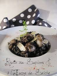 Risotto Aux Supions A L Encre De Seiche Recettes De Cuisine Risotto Gastronomie