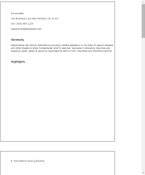 Example of a good cover letter + comments. Sample Cover Letter For Humanitarian Work July 2021