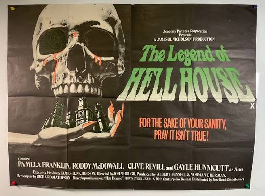 Lot 279 - THE LEGEND OF HELL HOUSE (1973) UK Quad film