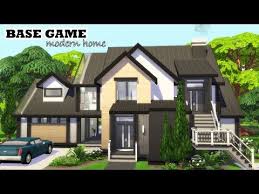 modern family house base game no cc the sims 4 speed build youtube sims 4 family house modern family house sims 4 family