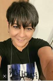 Greetings I am a hairdresser I got tired of long hair and I said when I  turn 60 I will do a new look as I see myself... nice evening everyone