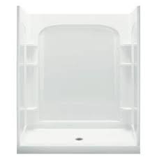 Sterling Ensemble 34 In D X 60 In W X 77 In H Curve Shower Kit In White 72230100 0 Shower Stall Shower Kits Shower Stall Kits