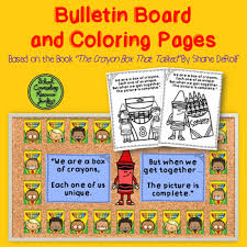 This is a page of the script. National Crayon Day Bulletin Board Coloring Pages Tpt