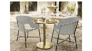 Watermark Brass Bistro Table Reviews Cb2 Wicker Dining Chairs Bistro Table Patio Furnishings